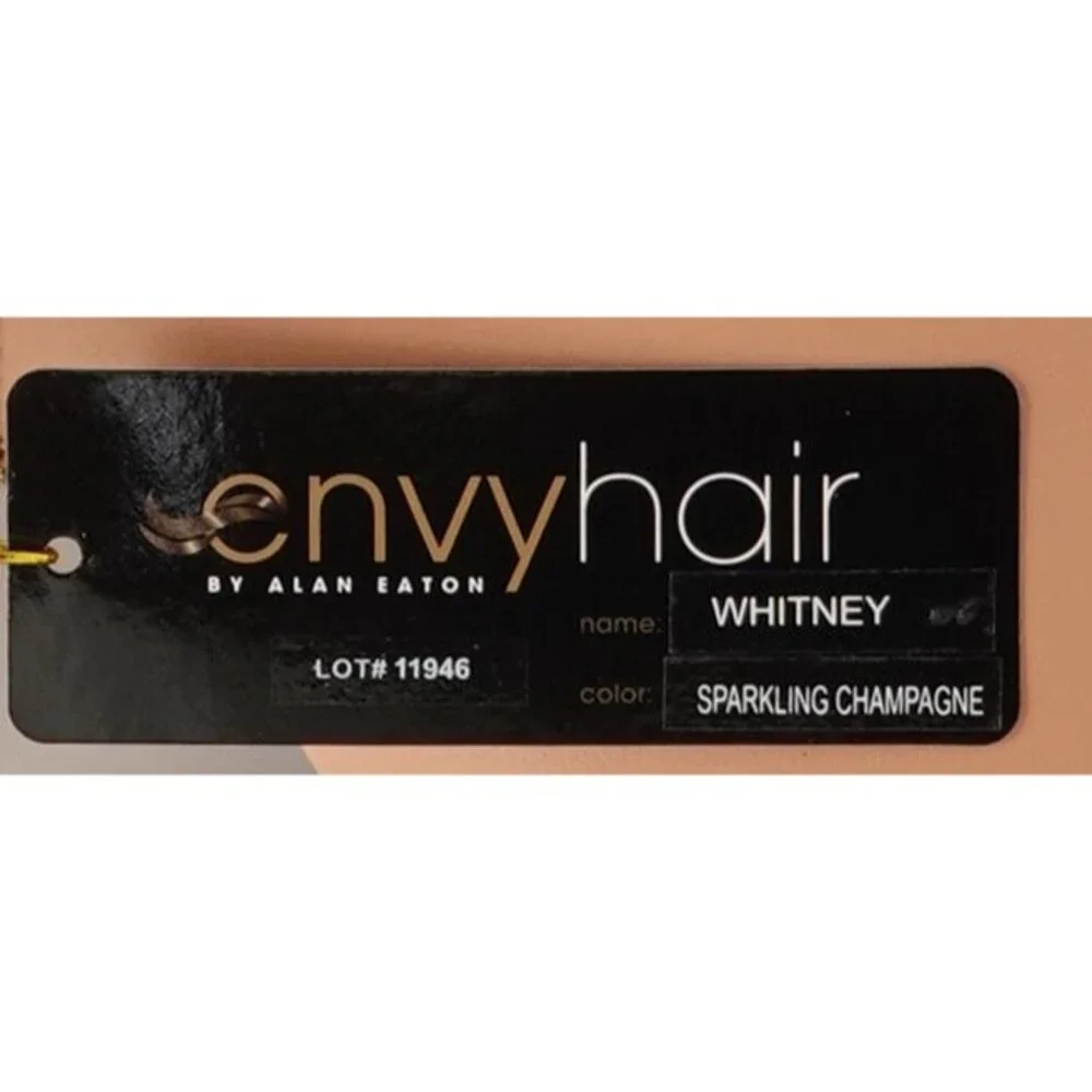 Whitney Wig by Envy, Envyhair Human Hair/Synthetic Blend Sparkling Champagne NEW